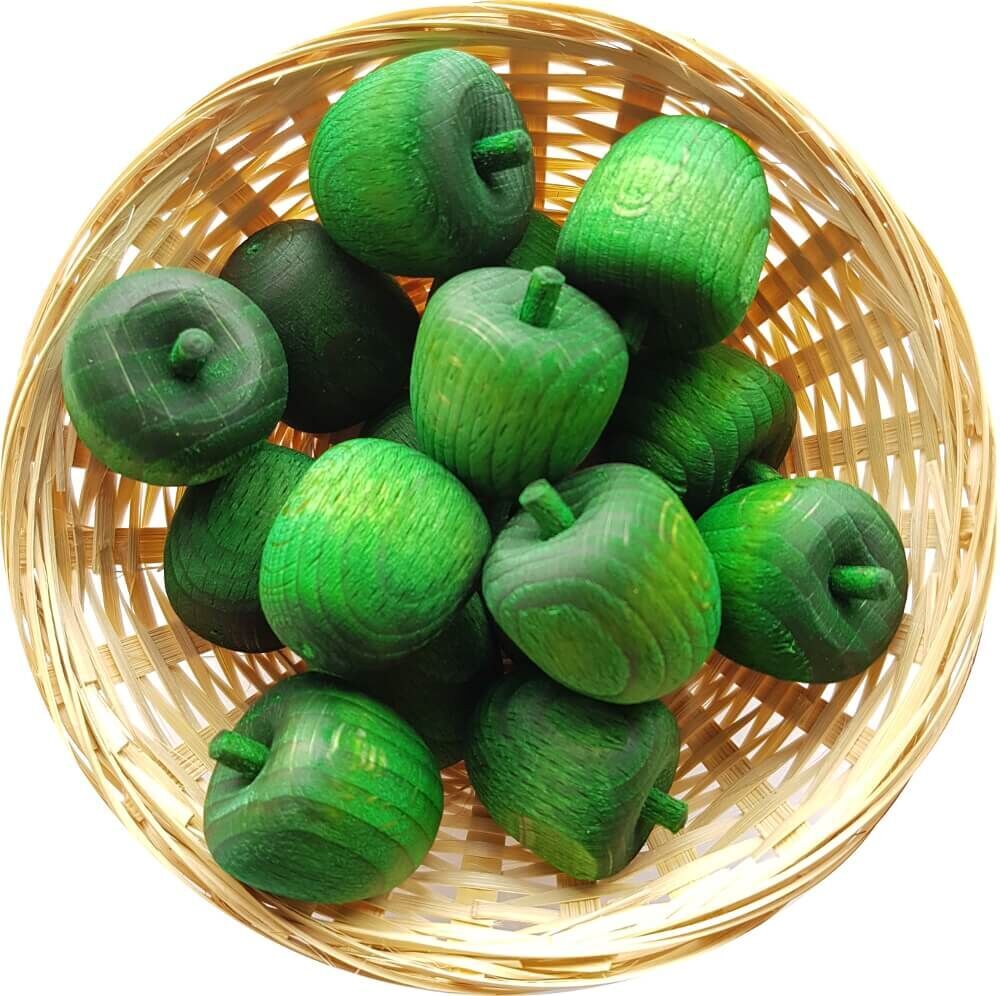 5x Grüner Apfel Duftholz zur Lufterfrischung und Raumbeduftung - Dufthölzer - Duftfrüchte - Duftkuge von DuftHolz